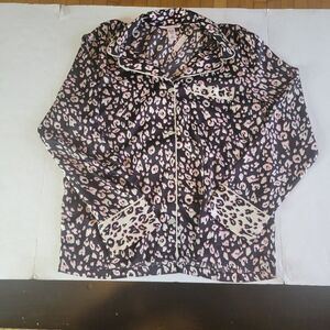 Victoria’s Secret Pijama Top Blouse Long Sleeve Size Medium